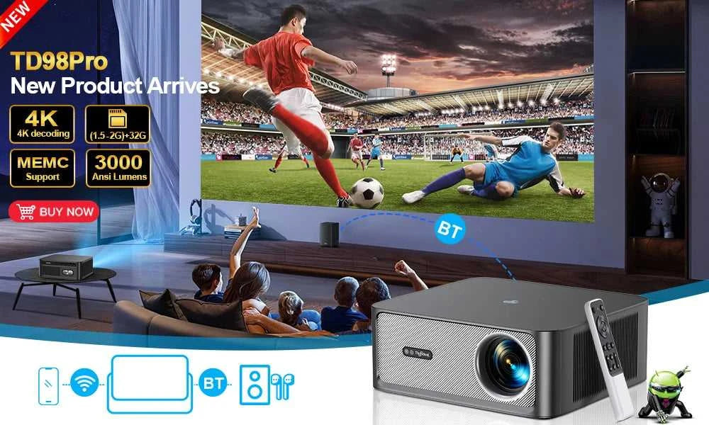 ThundeaL TDA7W Full HD 1080P Projector 32G Android WiFi 2K 4K Video Home Theater Cinema 3D Moive Beam Projector PK DLP Beamer The jack market .AU The jack market .AU Accessories Electronics $ 555 14:201441171#Android Version;200007763:203124901