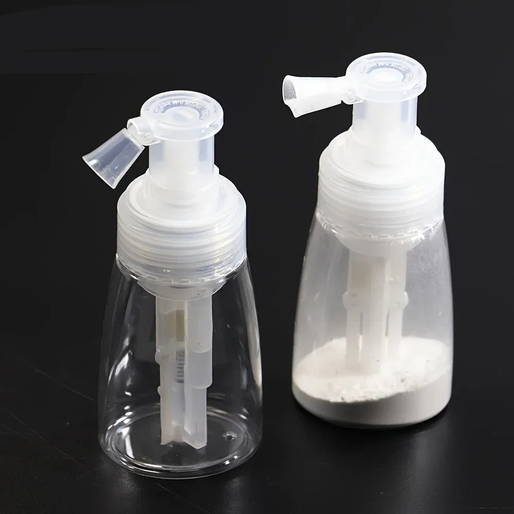 140ml Powder Atomizer Bottle Barber Talcum Emulsion Spray Travel Container Lotion Dispenser Rotate Bottle Salon Accessories