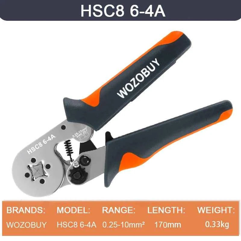 Wire Stripper Ferrule Crimping Tool HSC8 6-4/6-6 Electrical Crimper Plier For Wire End Crimp Tube Terminals Electrical Circuit