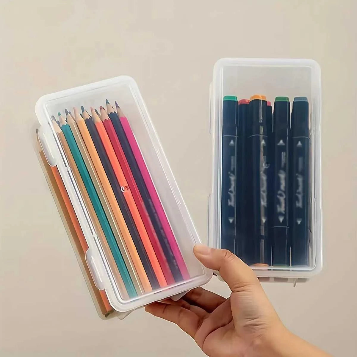 1/5pcs Transparent Plastic Storage Box To Store Small Items Toys Ornaments Jewelry Stickers Cards Organizer With Buckle DIYstuff The jack market .AU The jack market .AU Home $ 22 14:193#1pc