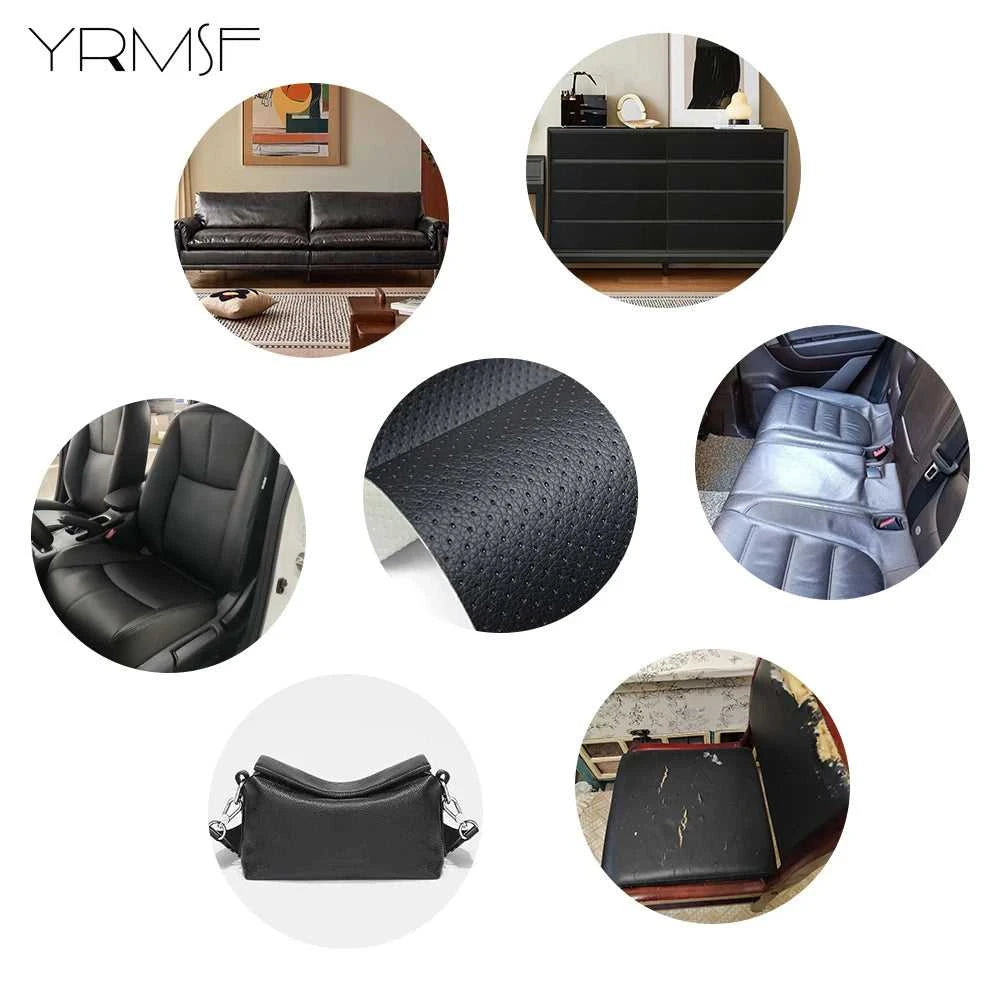 Breathable Perforated Leather Repair Sticker Furniture Sofa Self-adhesie PU Leather Patches for Sofa Hole Bags Car Seats Sticker The jack market .AU The jack market .AU Home $ 46 14:193#Black 40cmx150cm