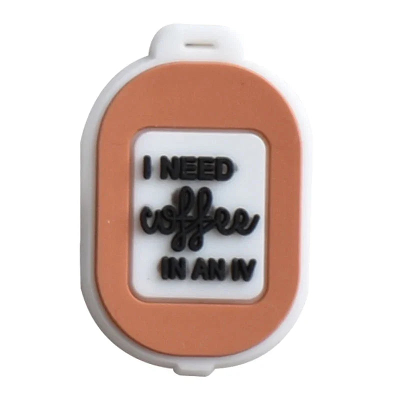 Coffee Shoe Charms for Crocs Accessories Men Clogs Pins Women Badges Boy Girls Jeans Kids Decorations Buckle Shoes Accessories