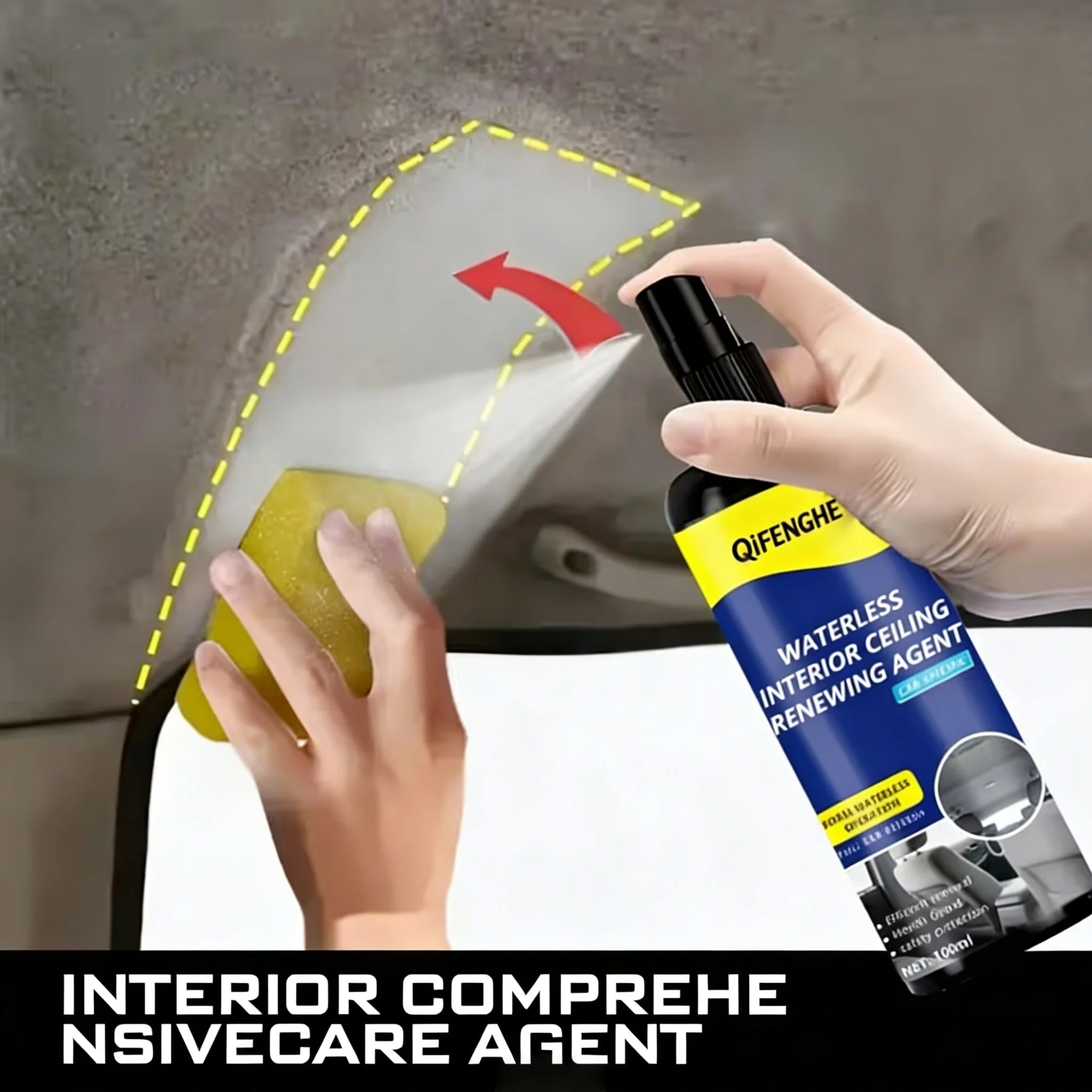 Car Interior Cleaner Seat polishing care, no-rinse stain removal, roof renewal, interior cleaning tools, making your car interio