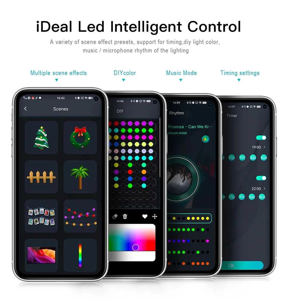 10M/20M Programmable USB 5V LED Light Neon Strip Smart Bluetooth Addressable WS2812 RGBIC Fairy String Light For Christmas Decor The jack market .AU The jack market .AU Home $ 51 136:200002572#5M-50LEDS