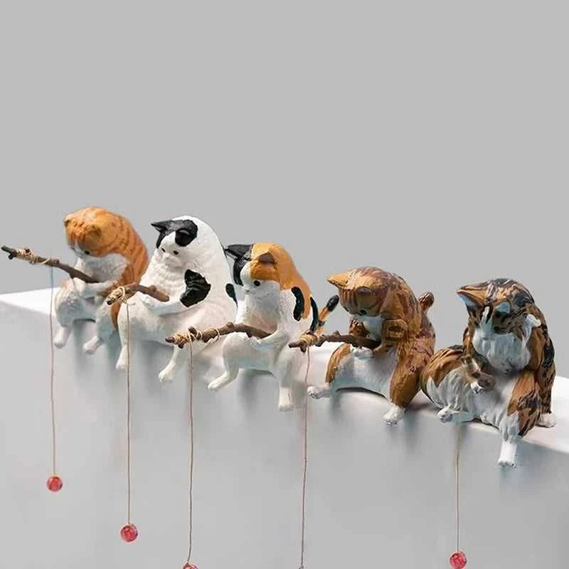 Fish Tank Fishing Cat Hanging Creative Landscape Office Ornaments Fishing Fun Mini Decorative Micro-Landscape The jack market .AU The jack market .AU Fishing Gear $ 21 14:29