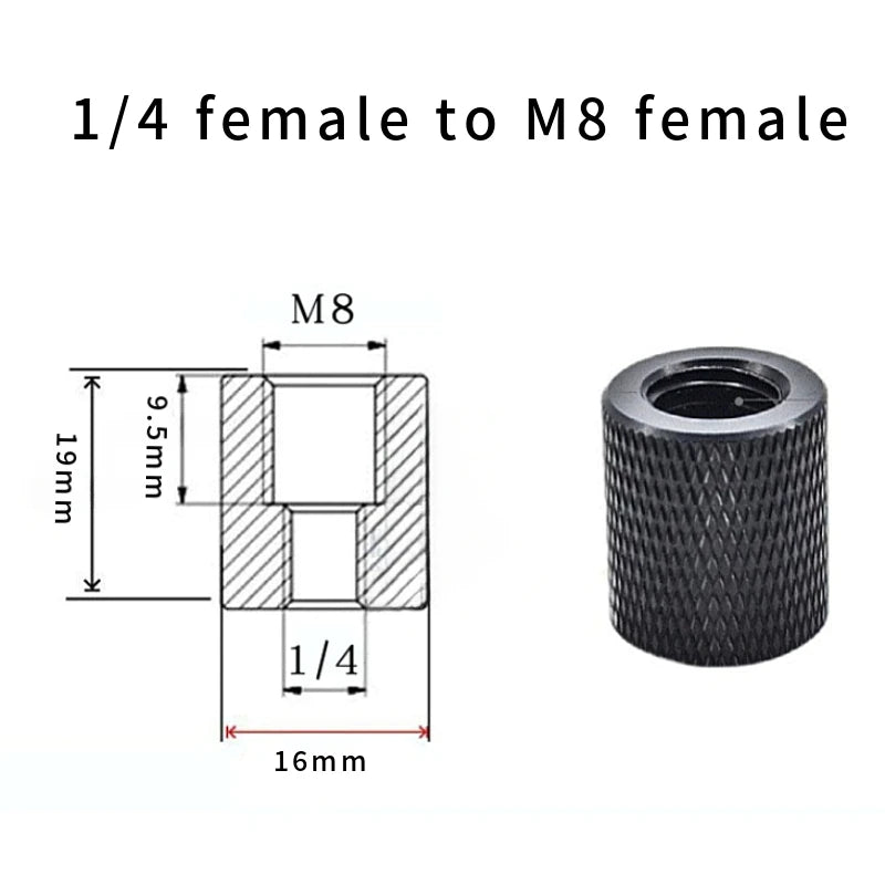 2/4PCS 1/4-20UNC 3/8-16 M5 M6 M8 M10 Conversion Nut Projector Bracket Adapter Ball head Camera Tripod Photography screw