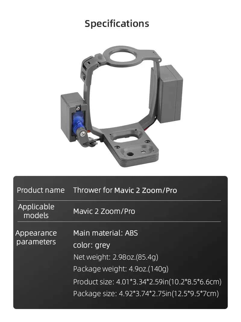 BRDRC AirDrop Dropping System for DJI Mavic 2 Pro/Zoom Drone Ring Gift Deliver Life Rescue Delivery Device Dispenser Thrower The jack market .AU The jack market .AU Drones $ 84 14:200006151#Thrower