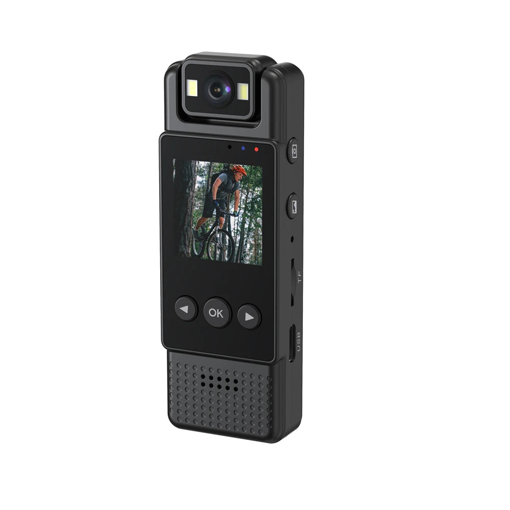 HD Wifi Mini Camera 1080P Portable Digital Video Recorder Body Camera Infrared Night Vision Police Camera with Screen Display