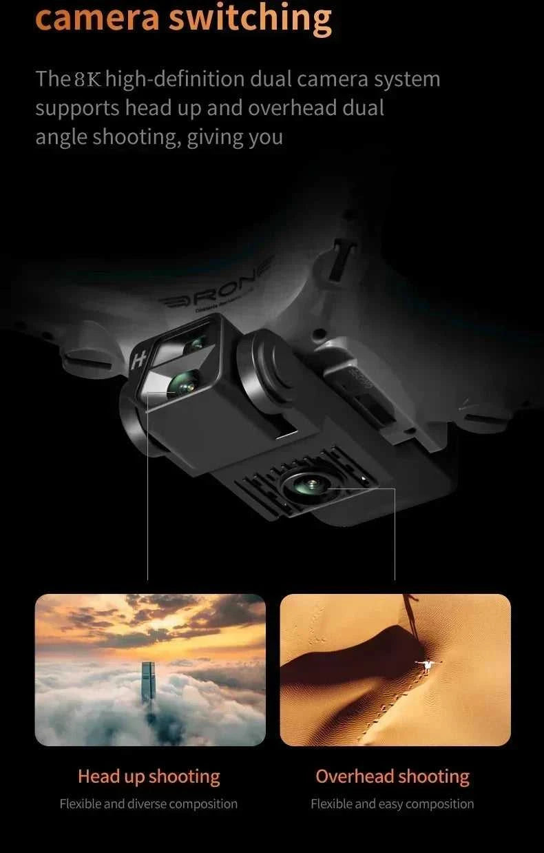 2026 Ky102 Drone 8k Hd Aerial Photography Dual Camera Brushless Quadcopter Obstacle Avoidance Optical Flow Aerial Rc Drone The jack market .AU The jack market .AU Drones $ 97 14:193#8K dual 1B
