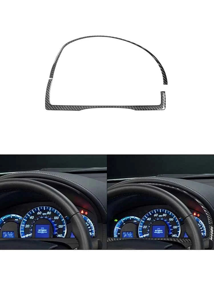 Carbon Fiber Material Black Stickers Cover Trim For Toyota Camry 2012 2013 2014 Car Interior Decorative Accessories