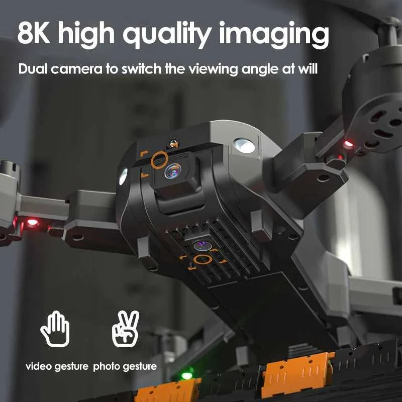 Drone 8K Professional Drones 4K HD Aerial Photography Obstacle Avoidance Quadcopter Helicopter RC Distance 3000M The jack market .AU The jack market .AU Drones $ 84 14:350852#Black Avoid Dual 8K