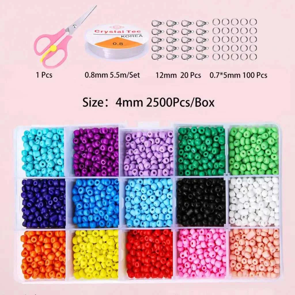 2–4mm Glass Rice Beads Kit 15–24 Grids, 15g/Grid 4000–24000pcs with Lobster Clasps & Cord for DIY Jewelry, Bracelets & Neckla The jack market .AU The jack market .AU Jewellery & Chains $ 76 14:29#BDH136-01