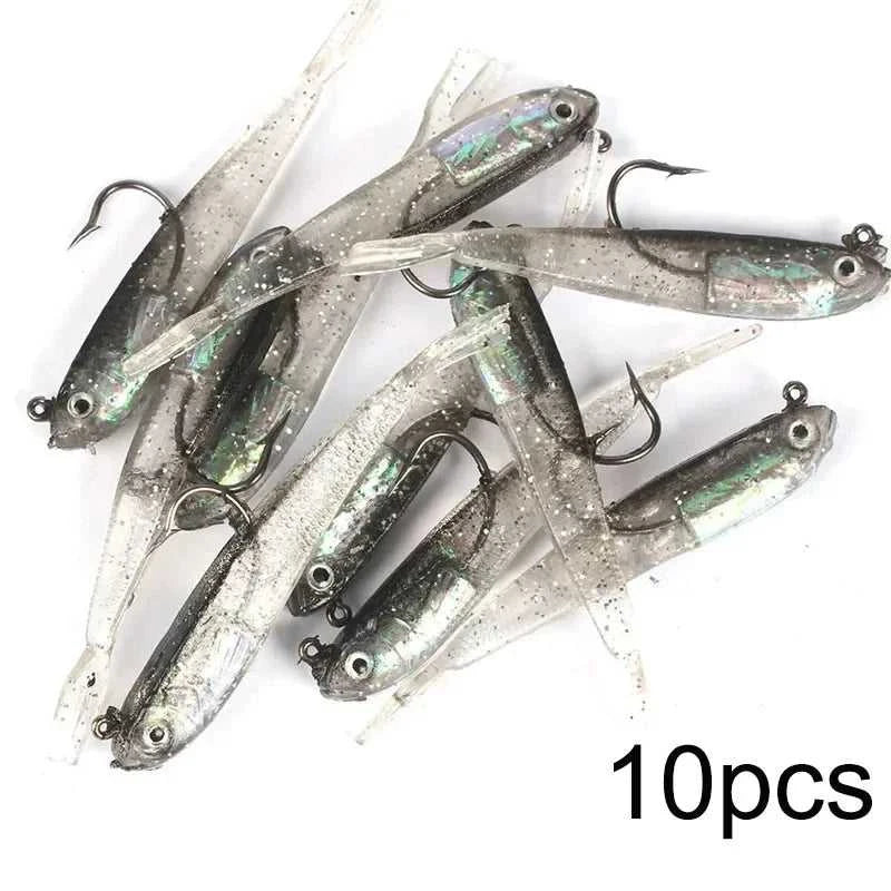 Soft Bait Fish Swimbait Fork Tail With Hook& Without Hooks Fishing Lure Artificial Silicone Bait Fishing Tackle Goods The jack market .AU The jack market .AU Fishing Gear $ 22 14:366#10pcs with hook