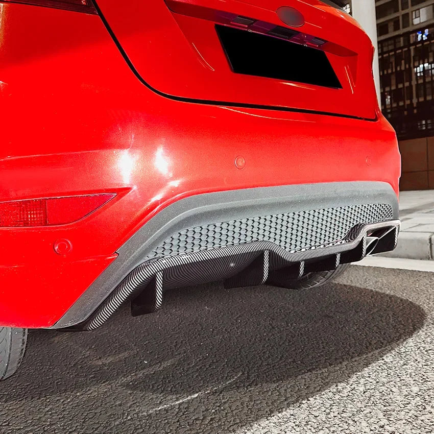 Car  Accessories 2012 2013 2014 2015 2016 2017 For Ford Fiesta ST MK7 Rear Bumper Diffuser Lip Parts Exterior Splitter Body Kit