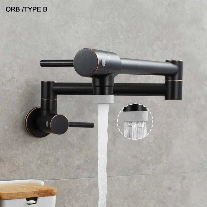 Brass Pot Filler Tap Wall Mount Foldable Kitchen Faucet Single Cold Single Hole Sink Tap Rotate Folding Spout Chrome Gold Black The jack market .AU The jack market .AU Home $ 174 14:29#Chrome Type A