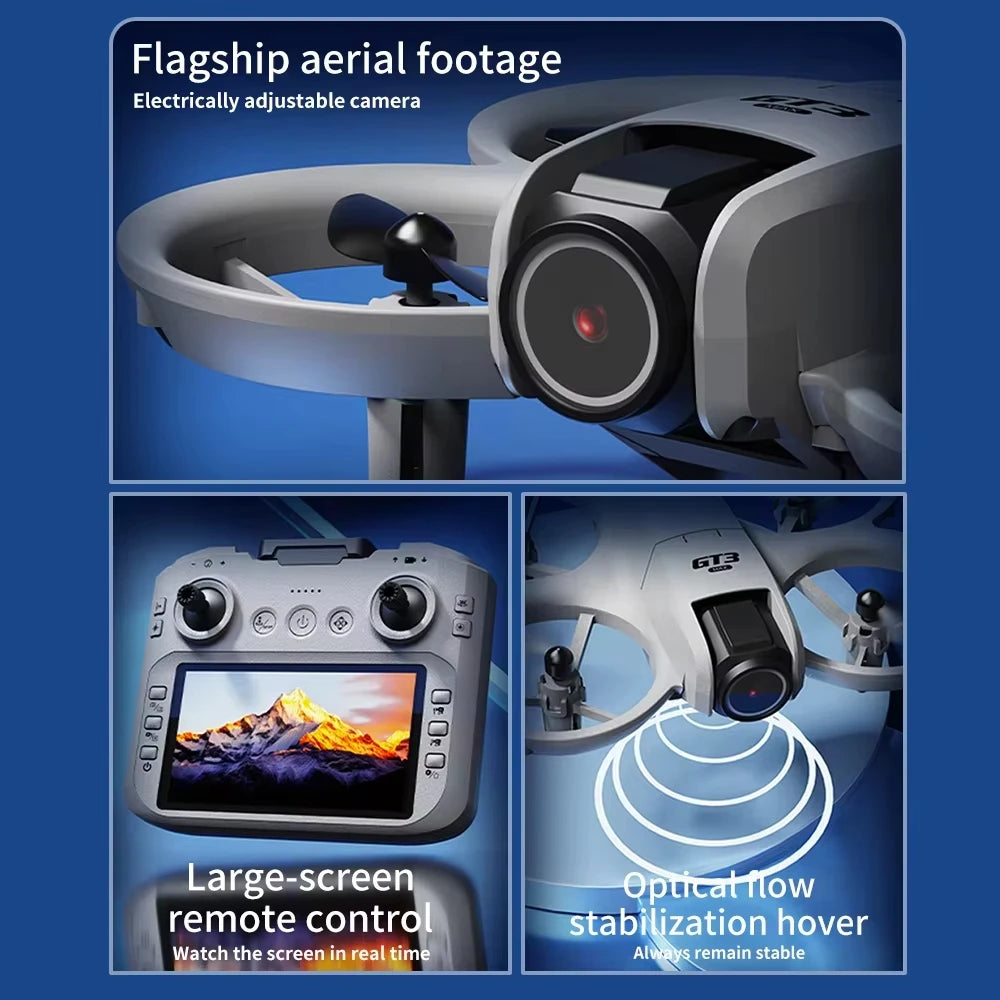 GT3 Max RC Drone 8K 5G 2.4G GPS Professional HD Aerial Photography Remote Control Aircraft HD Dual Cameras Quadcopter Toys Gifts