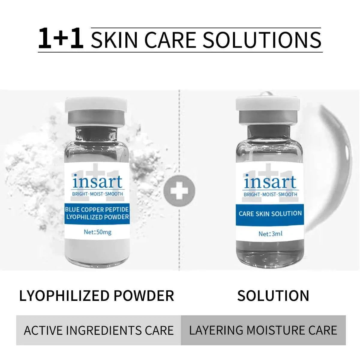 VC Collagen Blue copper peptide Lyophilized Powder Face Serum Anti Aging Brightening Moisturizing Essence for All Skin Skincare