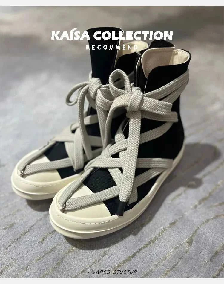 2023 High Top Sneakers Platform Corss Tied Men's casual boot Shoes Women Sneakers Designed Causal Flats Ankle Botas Size 44 The jack market .AU The jack market .AU Step Up Your Style: Trendy Shoes for Every Occasion! $ 100 14:771#1;200000124:200000333