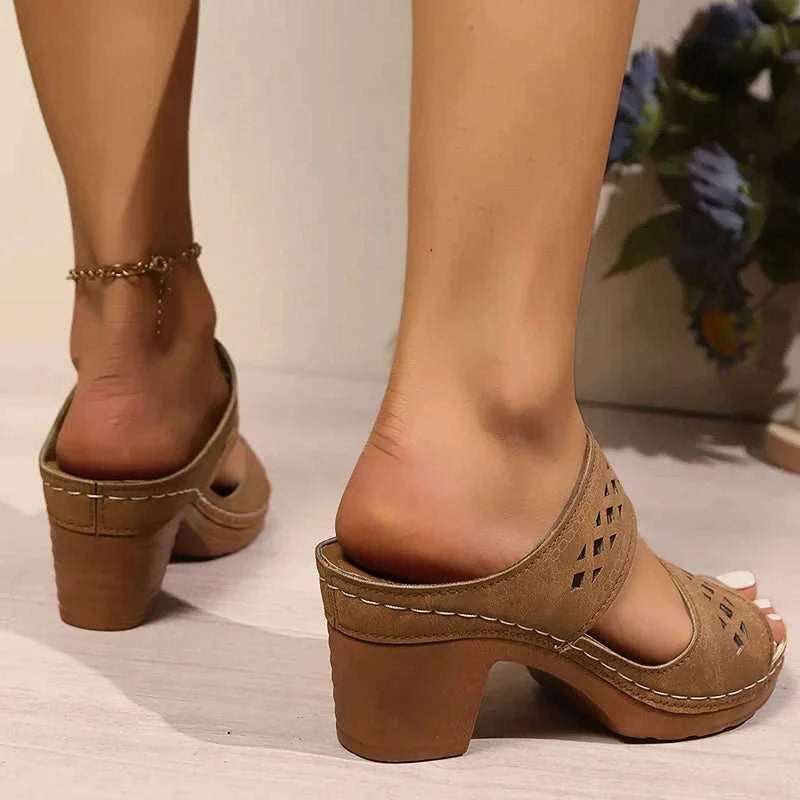 Retro Hollow Out Thick-Heeled Sandals Women Summer Lightweight High Heels Slippers Woman Plus Size Outdoor Platform Sandles 43 The jack market .AU The jack market .AU Step Up Your Style: Trendy Shoes for Every Occasion! $ 67 14:200001438;200000124:200000338