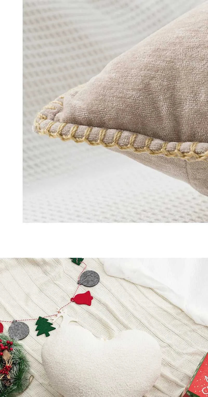 Beige Heart Tree Sugar Christmas Cushion White Red Pillow Cover for Home Decoration Soft Chenille Plush Tufted Emboridered The jack market .AU The jack market .AU Home $ 43 14:201619812#Love