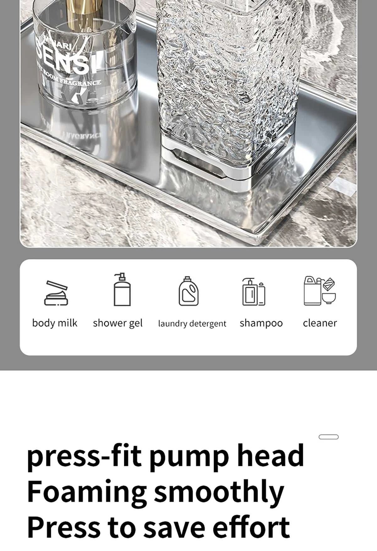 Square/Round Liquid Soap Dispenser Plastic Push Bottle Leak-proof Design Kitchen Bathroom General Purpose The jack market .AU The jack market .AU Home $ 52 14:201527806#S-circle(gray)