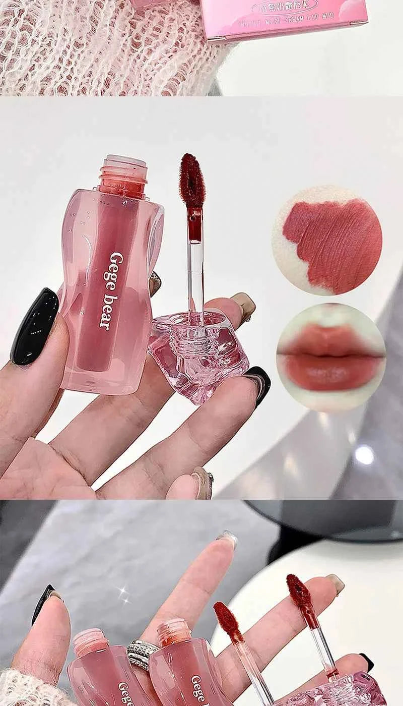 Gege Bear Velvety Cream Lip Mousse - Highly Pigmented, Nourishing Formula with Soft, Long-Lasting Texture