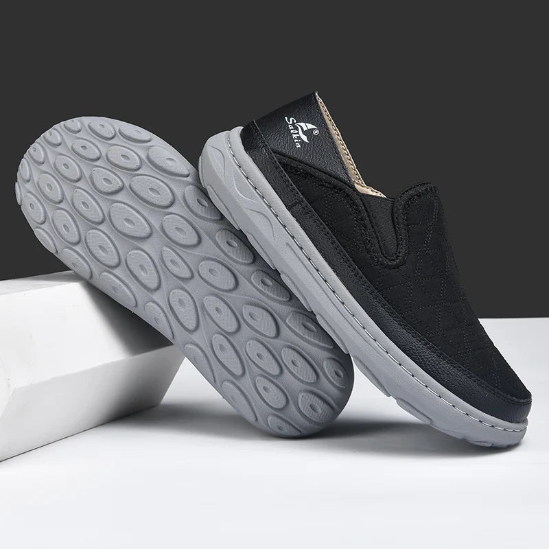 New Spring Breathable Sneakers Men Casual Shoes Lightweight Slip On Loafers Men Outdoor Shoes Walking Elastic Pantshoes Flats