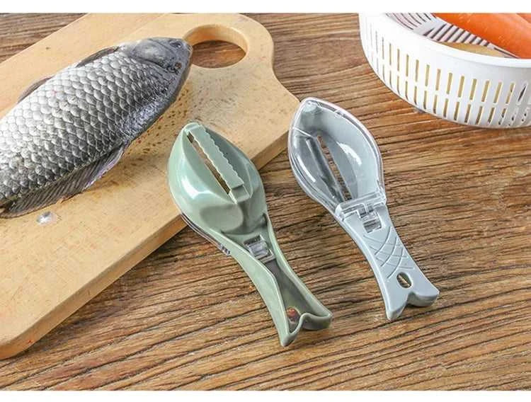 Fish Scale Scraper Fish Skin Brush Seafood Tools Fast Remove Fish Scraper Cleaning Knife Kitchen Accessories The jack market .AU The jack market .AU Fishing Gear $ 23 14:175#Green