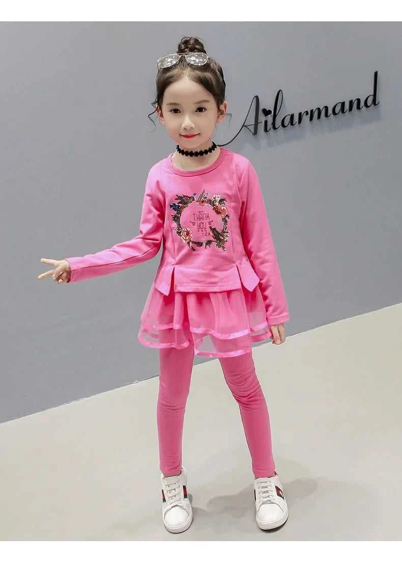 New Spring Girls Clothing Sets Cotton Cute Flower Long Sleeve Top + Pants Little Princess Suit For 3-10 Years Kids Birthday Gift The jack market .AU The jack market .AU Mum & Kids: Essential Products for Every Family $ 45 14:771#As the picture;200000463:200004207#5T(Size 130);200007763:201336100