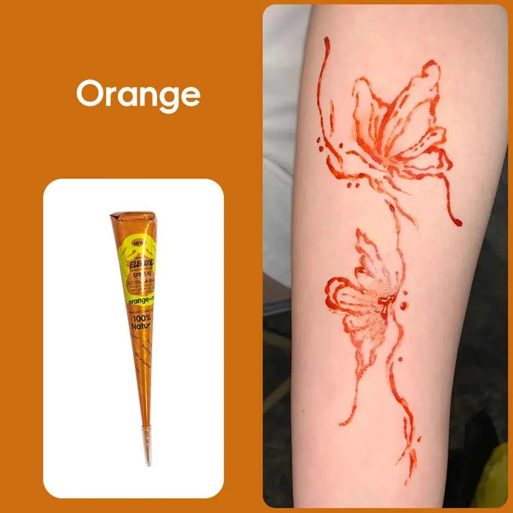 Henna Magic Henna Cones - Vibrant Indian Body Art Paste for Stunning Temporary Tattoos