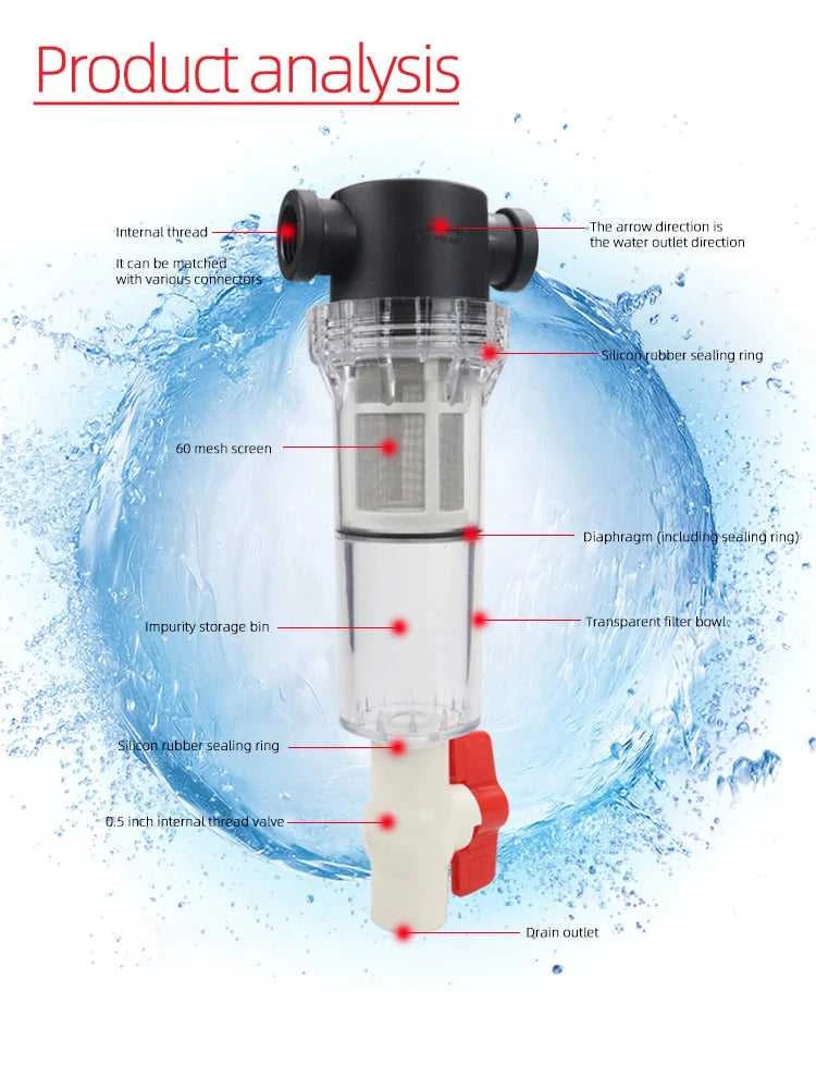 Fish tank fish toilet Full transparent fish waste collector Aquarium drainage collector Automatic cleaning filter The jack market .AU The jack market .AU Fishing Gear $ 41 14:193#0.75 inch Female F