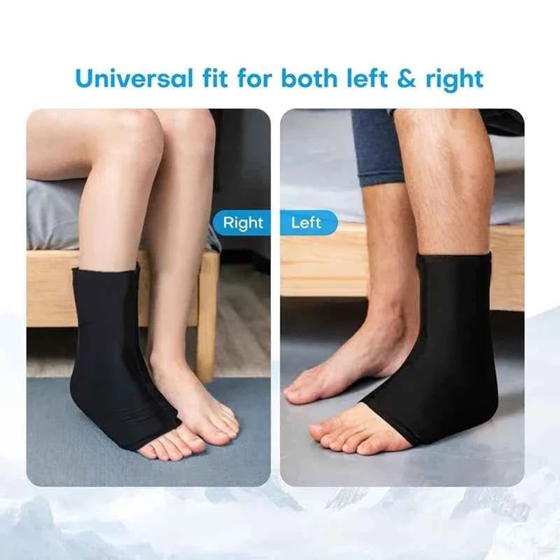 CoolRelief Gel Foot Pack - Reusable Hot/Cold Therapy for Ankle Pain Relief