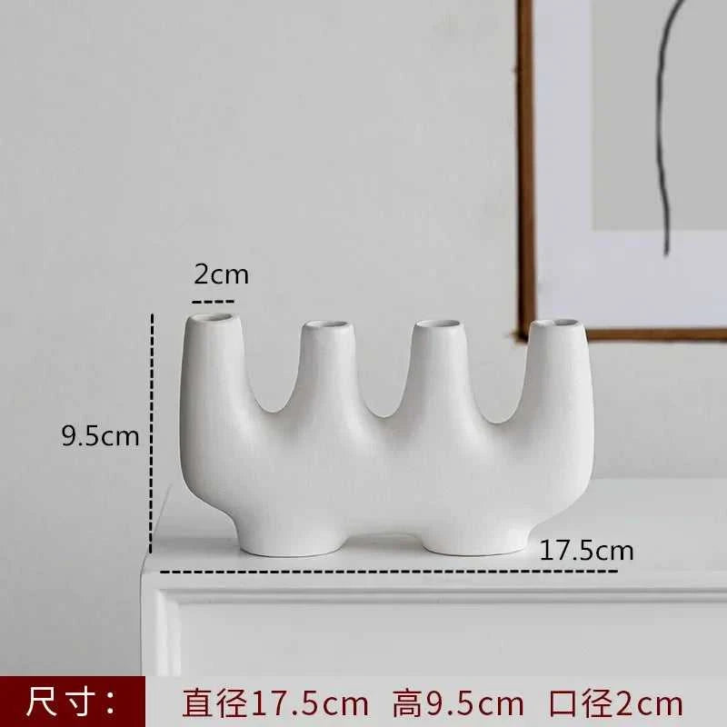 Nordic Decoration Home Flower Vase Black and White Art Ceramic Vase Minimalism Dried Flower Arrangement Accessories B&B Ornament The jack market .AU The jack market .AU Home $ 51 14:200006155#1pcs