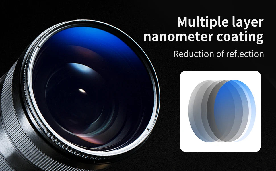 K&F CONCEPT 67mm 77mm 82mm Nano-K CPL Camera Lens Filter Ultra Slim Optics Multi Coated Circular Polarizer with 3 Cleaning Cloth