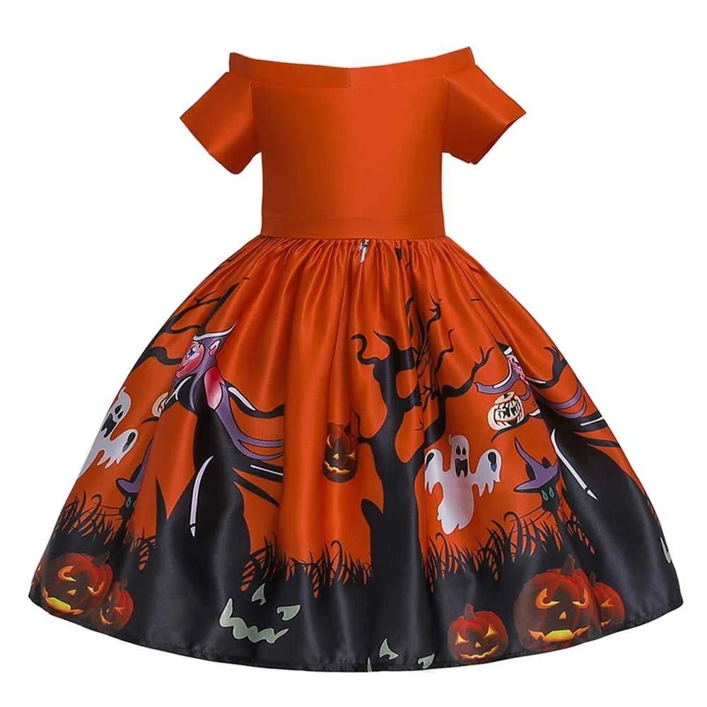 Girls Dress Halloween Costume For Kids Girl Party Dresses Children Girls Pumpkin Lace Witch Printed Cosplay Princess Dress The jack market .AU The jack market .AU Mum & Kids: Essential Products for Every Family $ 44 14:350852#black;200000463:200004187#100 (2T)
