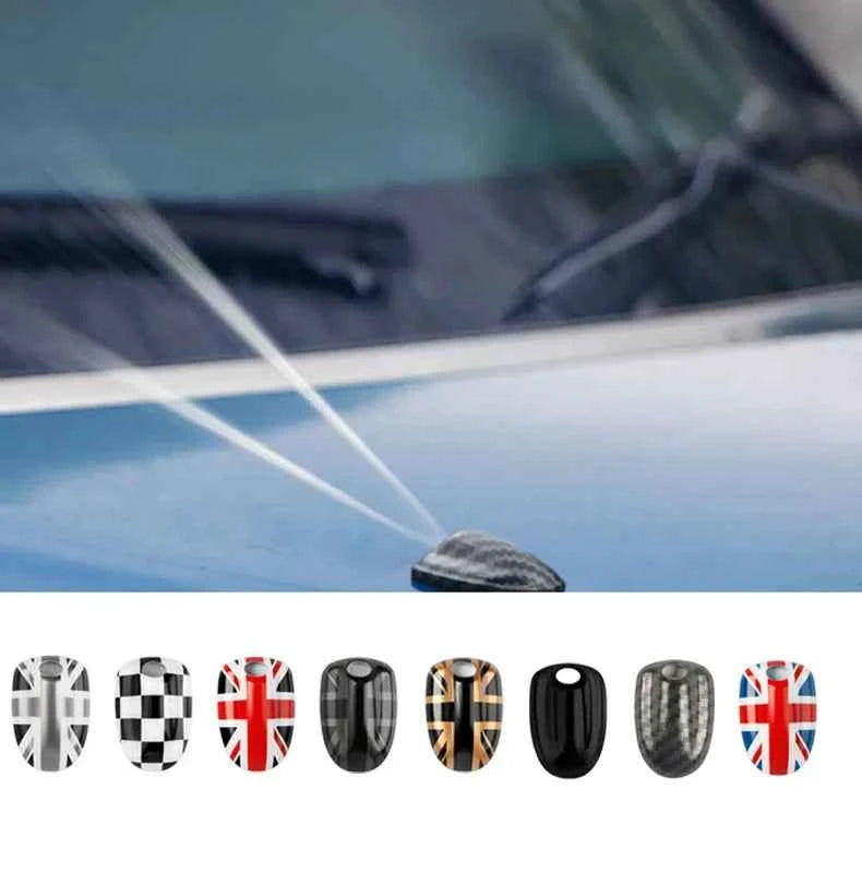 Union Jack Car Wiper Water Spray Nozzle Cover For MINI Cooper S One Countryman Clubman F54 F55 F57 F56 F60 2015-2022 Accessories