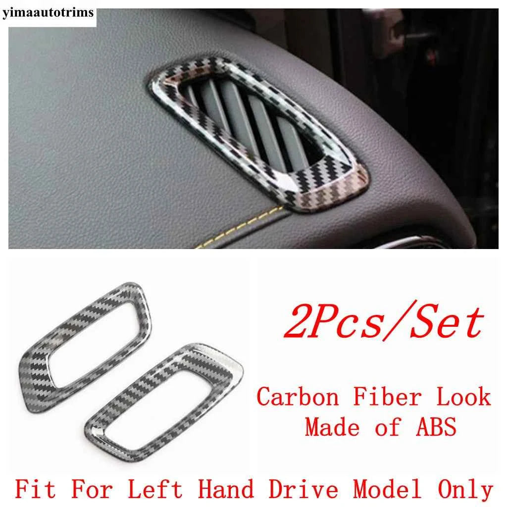 Dashboard AC Air Conditioning Outlet Vents Frame Cover Trim For GAC Trumpchi Empow 2022 - 2025 Carbon Fiber Accessories Interior