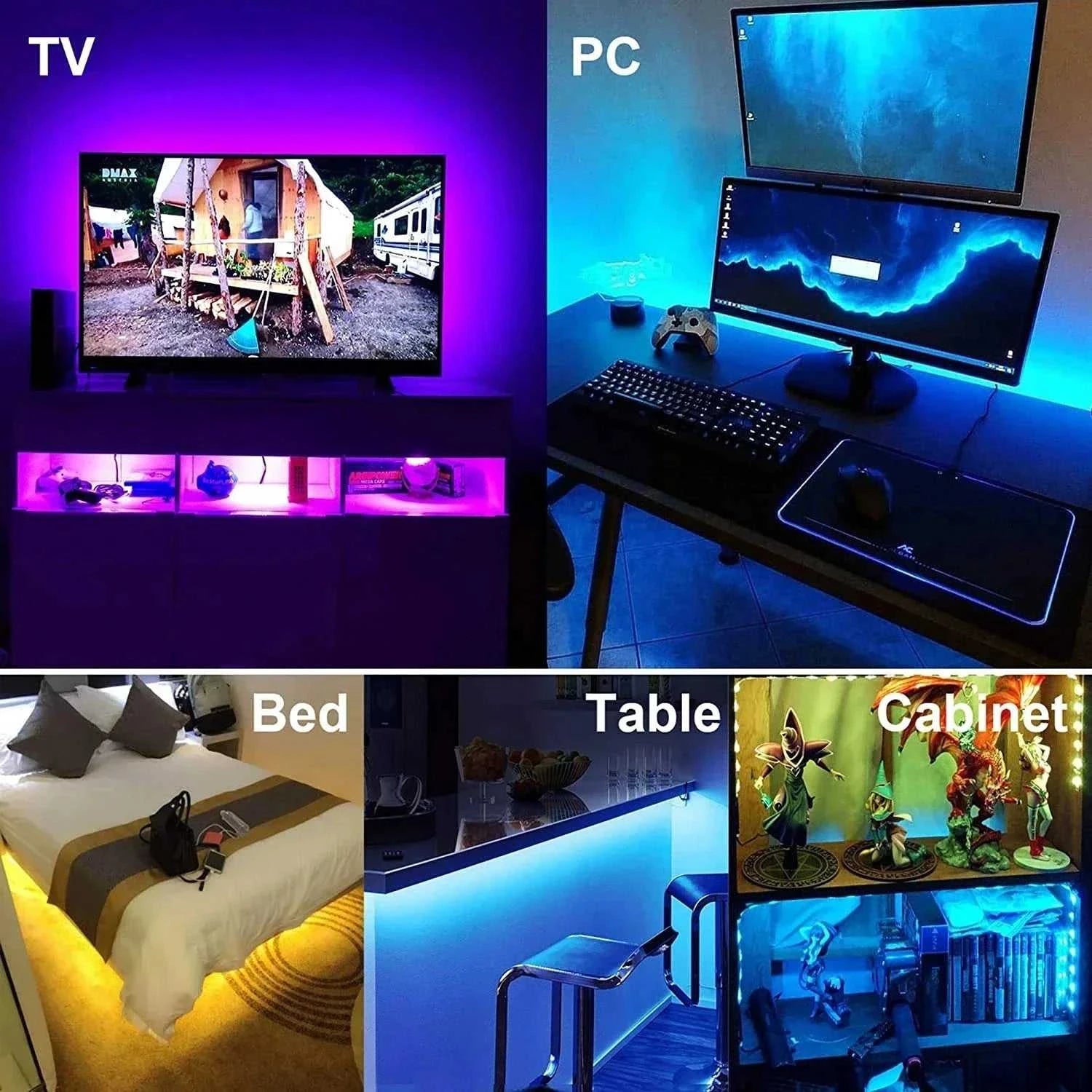 Smart Led Lights Strips 5V 5050 Rgb Ice String Fairy Lights Bar Lighting Bluetooth App Control Adhesive Usb Led Ribbon Tape Lamp The jack market .AU The jack market .AU Home $ 74 136:9131281595#24KEY Bluetooth;200007763:201336100;249:200006305#None Waterproof;380:200746124#30m-1181.1Inch
