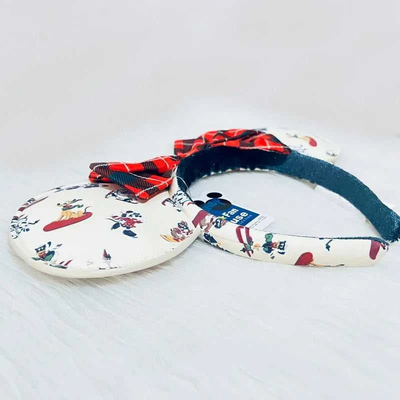 Disney Winter Christmas Headband Cartoon Mickey Pluto PU Leather Ear For Adults Bow Headband Minnie Park Accessories Headwear The jack market .AU The jack market .AU Mum & Kids: Essential Products for Every Family $ 39 14:10#E