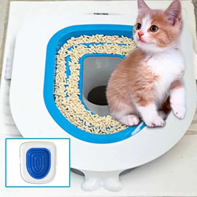 Universal Cat Toilet Training Kit With Any Cat Reusable Cats Dogs Potty Training Seat Pets Cleaning Cats Training Product The jack market .AU The jack market .AU Home $ 51 14:173#Blue;200007763:201336100