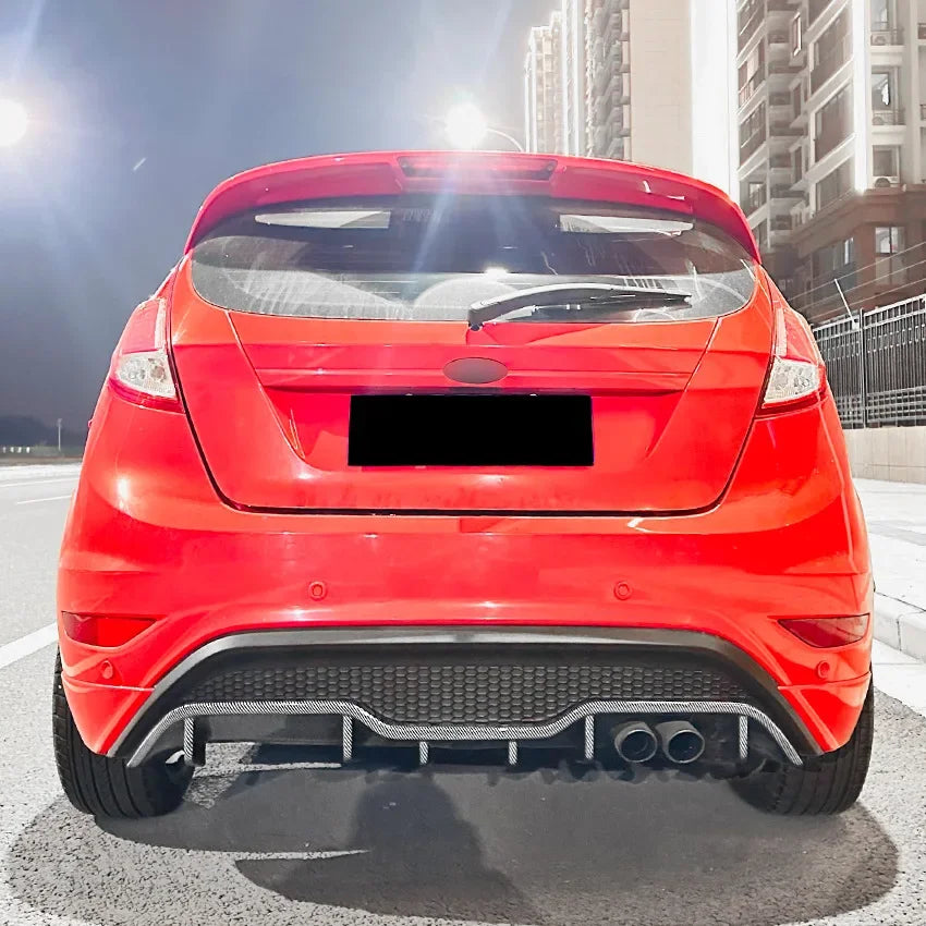 Car  Accessories 2012 2013 2014 2015 2016 2017 For Ford Fiesta ST MK7 Rear Bumper Diffuser Lip Parts Exterior Splitter Body Kit