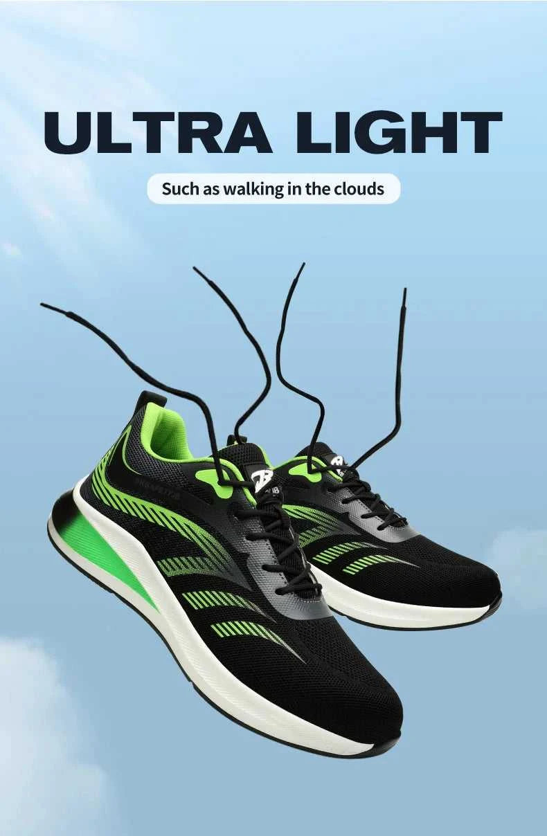 New 2024 Fashion Men Safety Shoes Steel Toe Sneakers Lightweight Anti-smash Anti-puncture Man Breathable Work Safety Boots The jack market .AU The jack market .AU Step Up Your Style: Trendy Shoes for Every Occasion! $ 98 14:175#Green;200000124:200000338