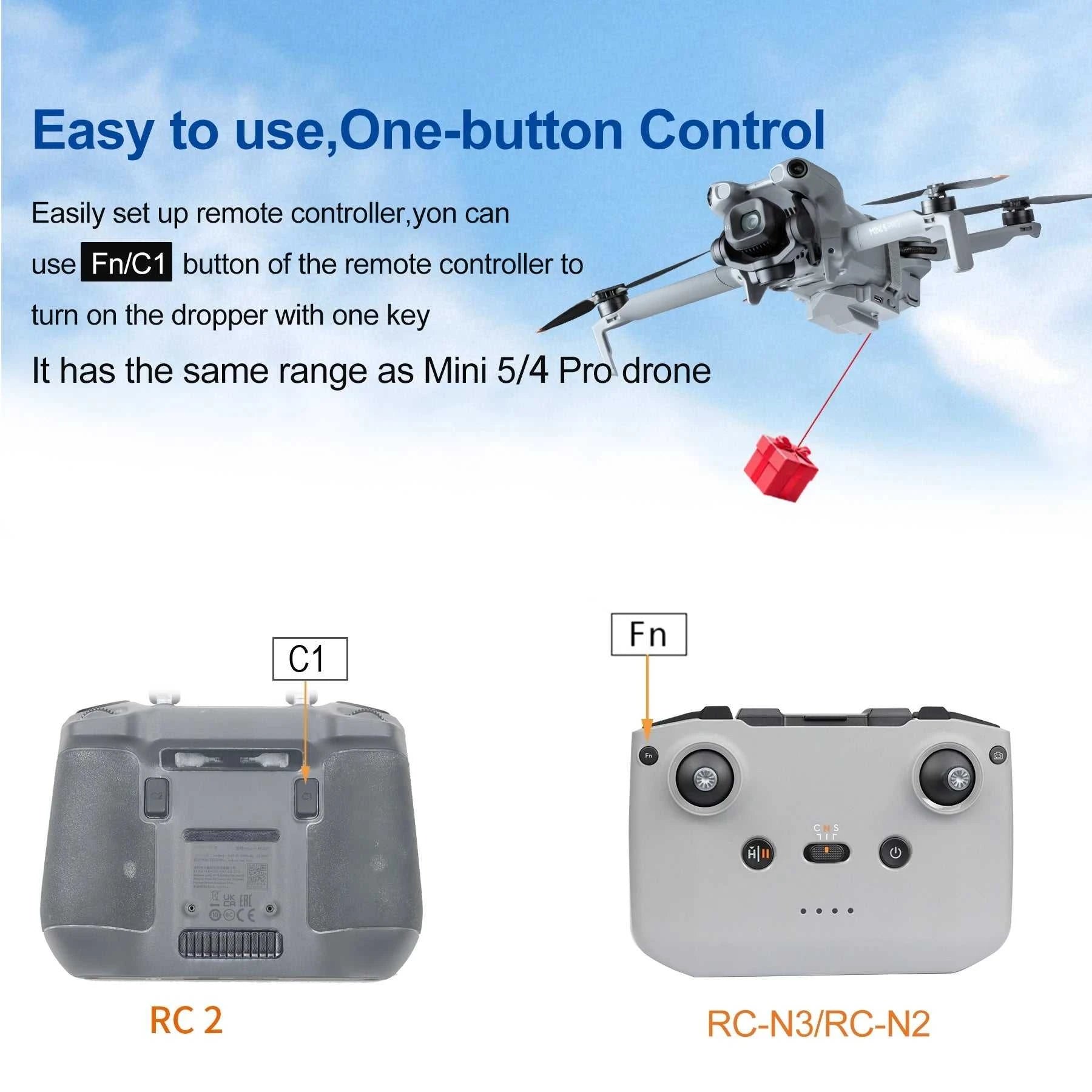 Drone Airdrop System for DJI Mini 5/4 Pro Aerial Thrower Fishing Rescue Send Gift The jack market .AU The jack market .AU Drones $ 82 <none>