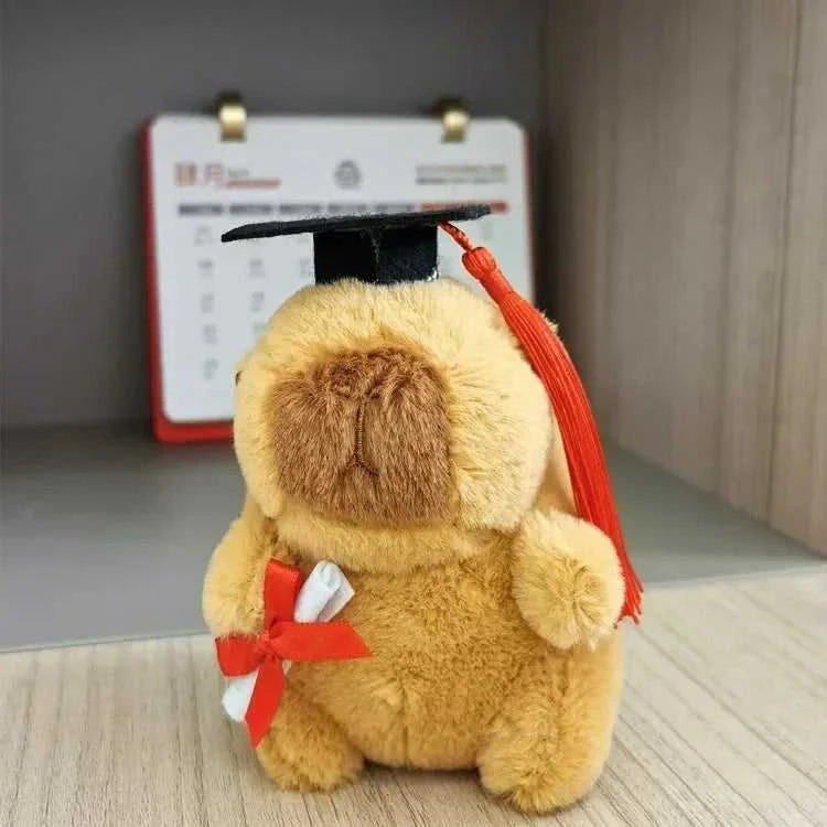 Graduation Capybara Plush Toy Doctor Hat Graduate Owl Doll Cute Stuffed Animal Plushie Kawaii Pendant Soft Cartoon Keychain Gift The jack market .AU The jack market .AU Little Wonders $ 50 14:175#12cm Pink Pendant