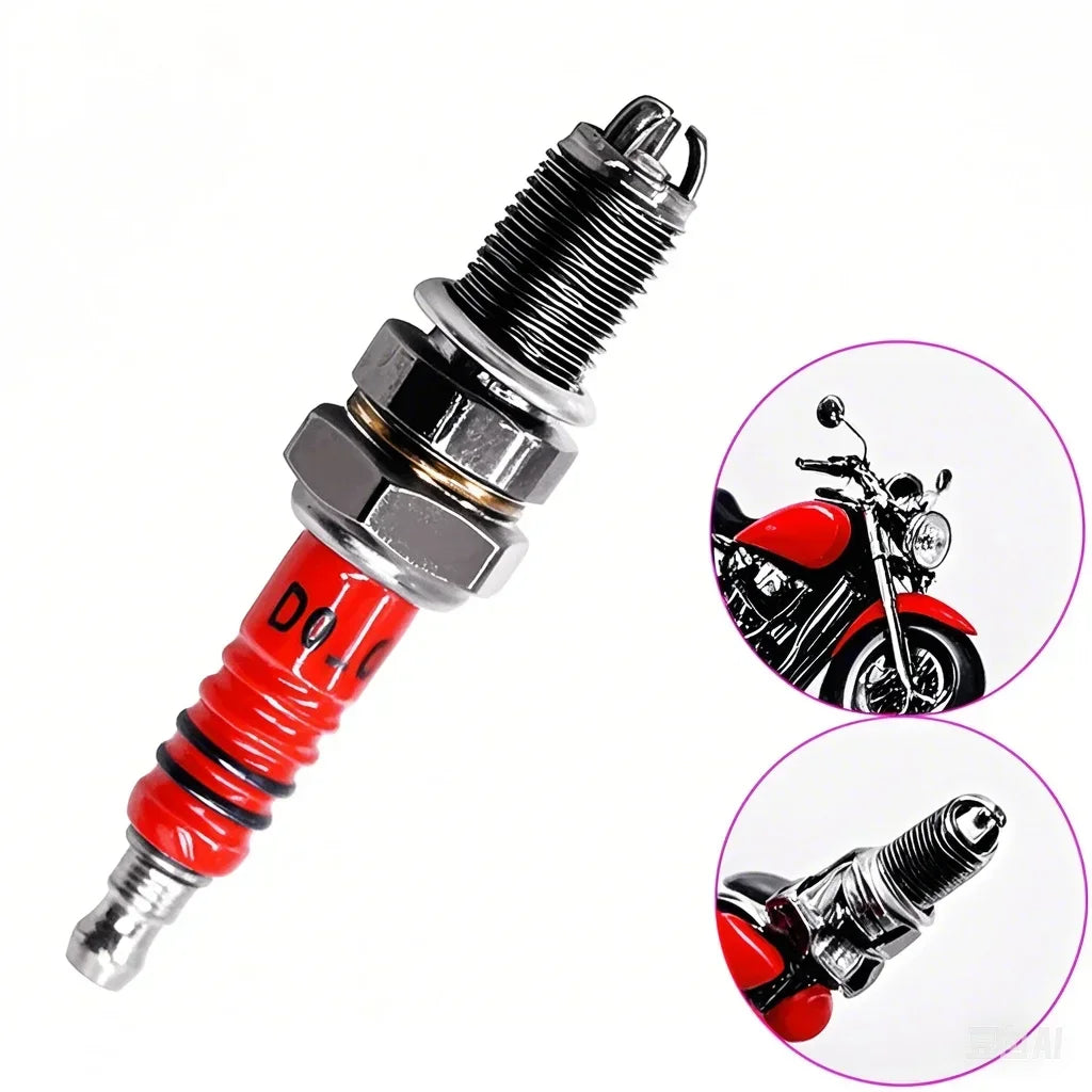 Racing Spark Plug 3 Triple Electrode A7TC D8TC For GY6 CG 50 70 110 125 150CC Motorcycle Atv Scooter Motorcycle Ignition 1/2Pcs