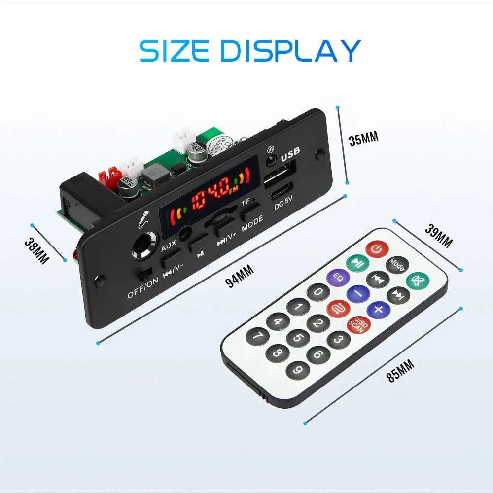Bluetooth 5.0 10W Amplifier MP3 Decoder Board Wireless Music Player 5V Car FM Radio Module USB TF for Music Subwoofer Speaker The jack market .AU The jack market .AU Accessories Electronics $ 50 14:193#2X5W