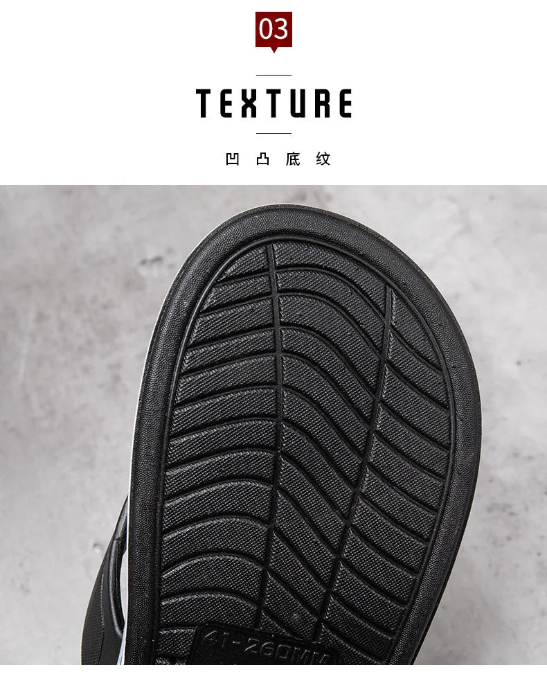Wholesale Men's Flip Flops Non-Slip Beach Slippers - Outdoor Sandals Breathable Fashion Summer for Men