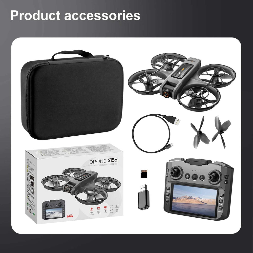 NEW S156 RC Drone 2.4G 5G WIFI Professional 8K Aerial Photography Remote Control Aircraft HD Dual Camera Quadcopter Boy Toy Gift The jack market .AU The jack market .AU Drones $ 124 14:350852