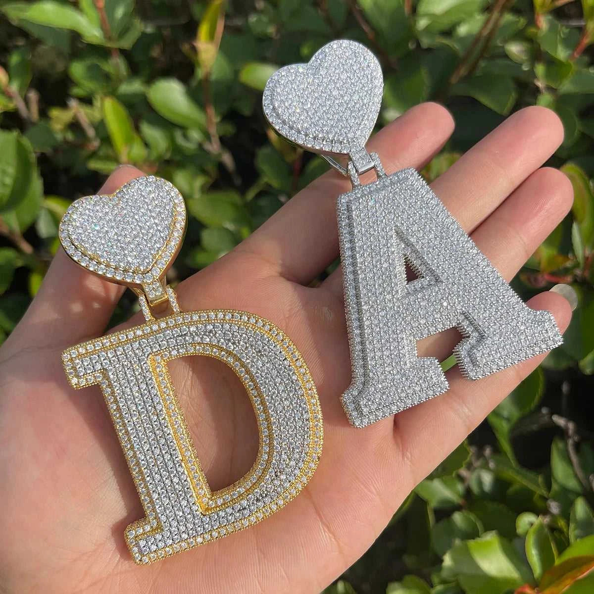 Bubble Letter Iced Out Initial Necklace for Women Prong Setting Pendant Real Gold Plated Hip Hop Fashion Jewelry The jack market .AU The jack market .AU Jewellery & Chains $ 66 200000639:201683807#NO CHAIN OPTION;200000783:200003699#TopSilverBottomGold;200001034:361180#A;200007763:201336100