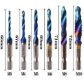 Titanium Plated 6pc HSS Tap and Drill Set - High-Speed Performance for Ultimate Precision